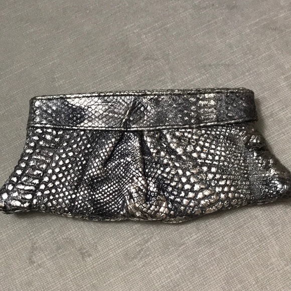 Lauren Merkin Handbags - Lauren Merkin Embossed Leather Clutch